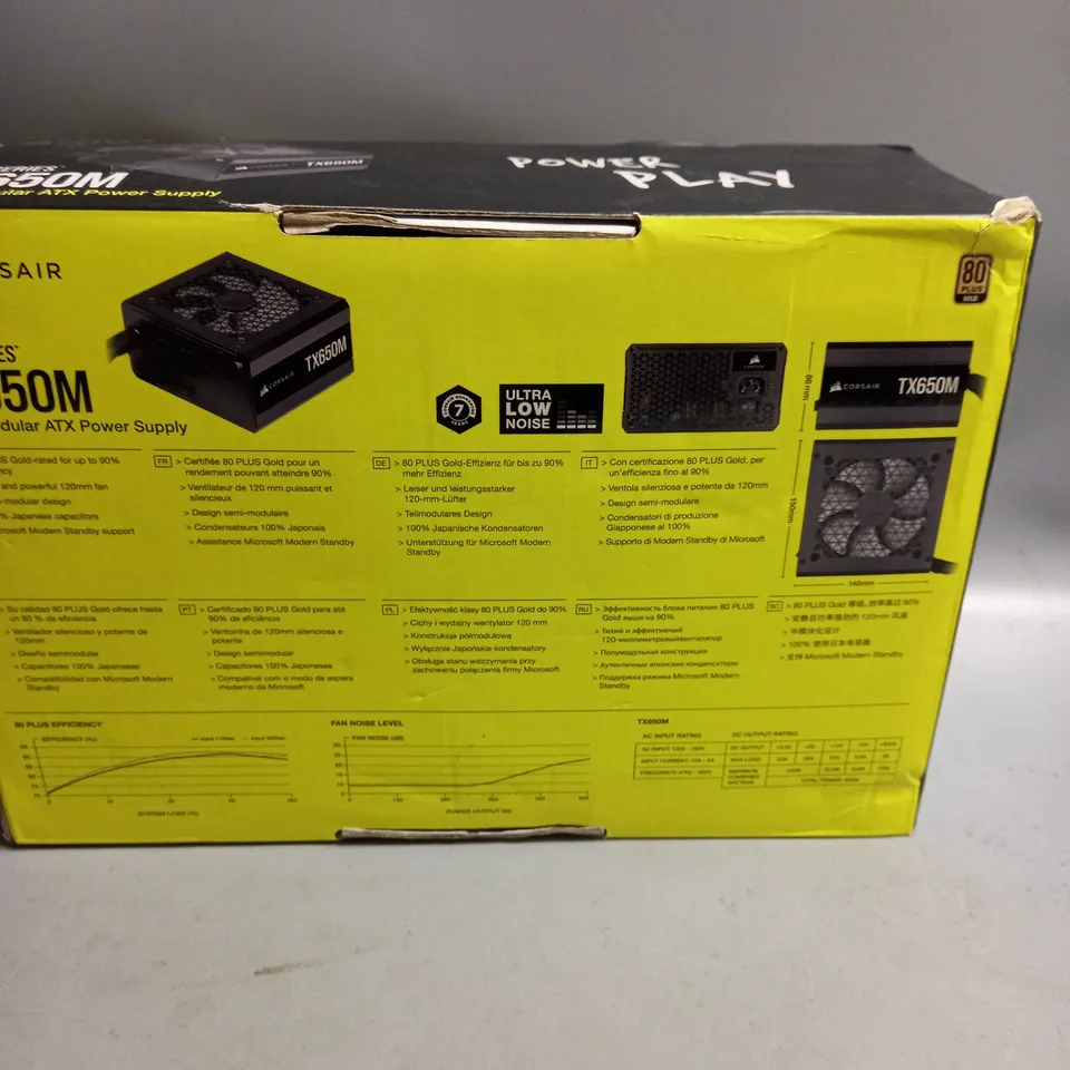 BOXED CORSAIR TX-M SERIES SEMI-MODULAR ATX POWER SUPPLY