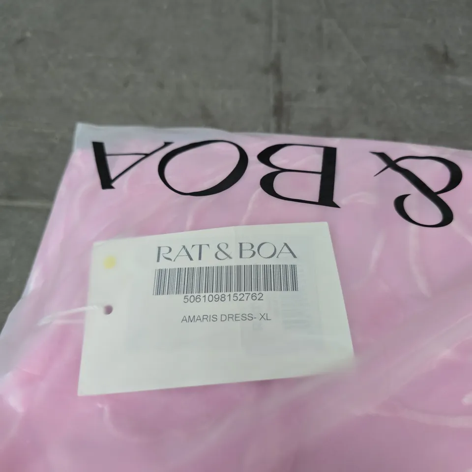 RAT & BOA AMARIS DRESS - PINK, UK XL