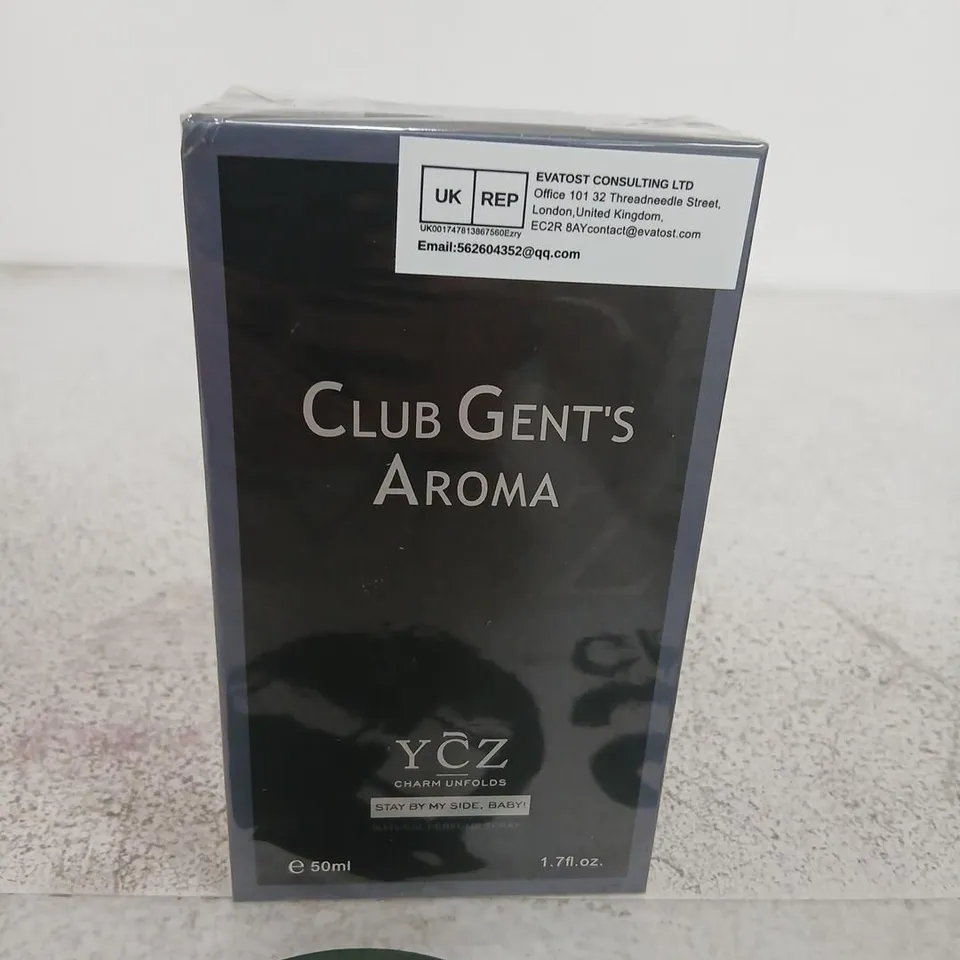 BOXED AND SEALED CLUB GENTS AROMA YCZ CHARM UNFOLDS 50ML