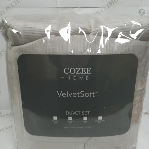 COZZEE HOME VELVET SOFT 2 PACK DOUBLE SET FITTED SHEET