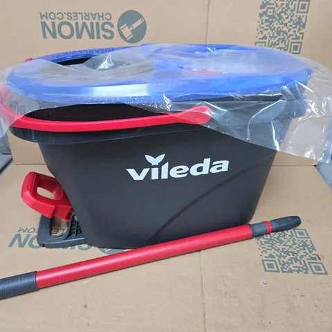 BOXED VILEDA H2PRO SPIN MOP AND BUCKET SET
