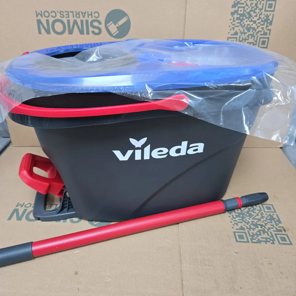 BOXED VILEDA H2PRO SPIN MOP AND BUCKET SET