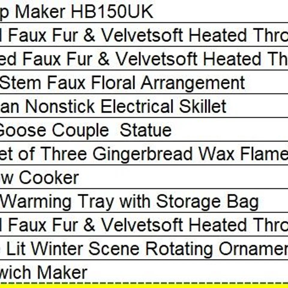 PALLET OF APPROXIMATELY 33 ASSORTED PRODUCTS TO INCLUDE;