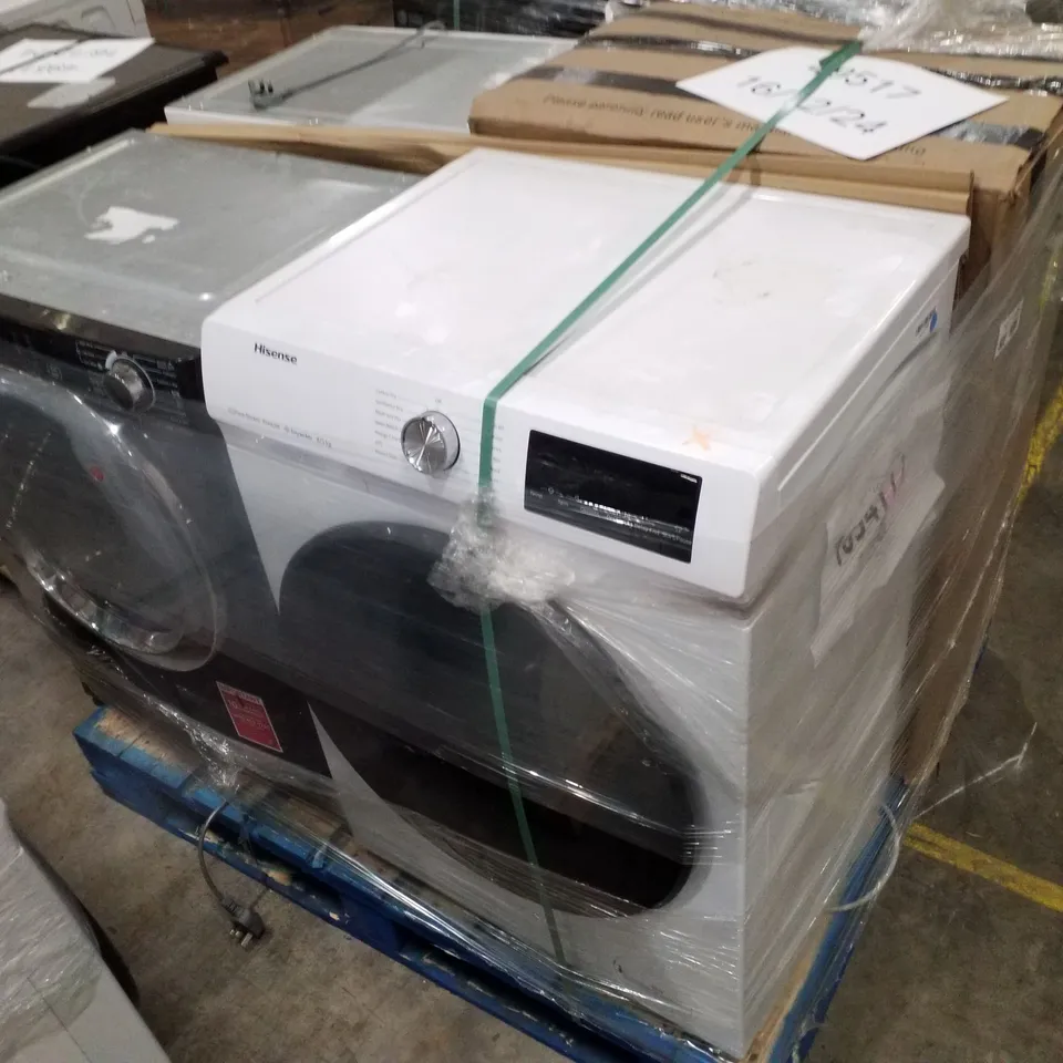 PALLET OF APPROXIMATELY 4 UNPROCESSED RAW RETURN WHITE GOODS TO INCLUDE;