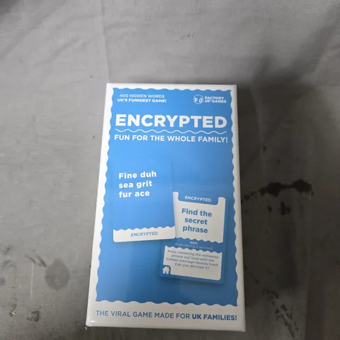 ENCRYPTED FAMILY PARTY WORD GAME – BOXED