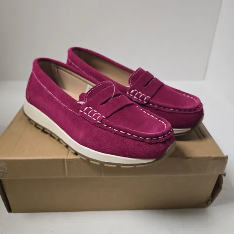 JO&JOE LIMA FUCHSIA SUEDE LOAFERS β UK 4