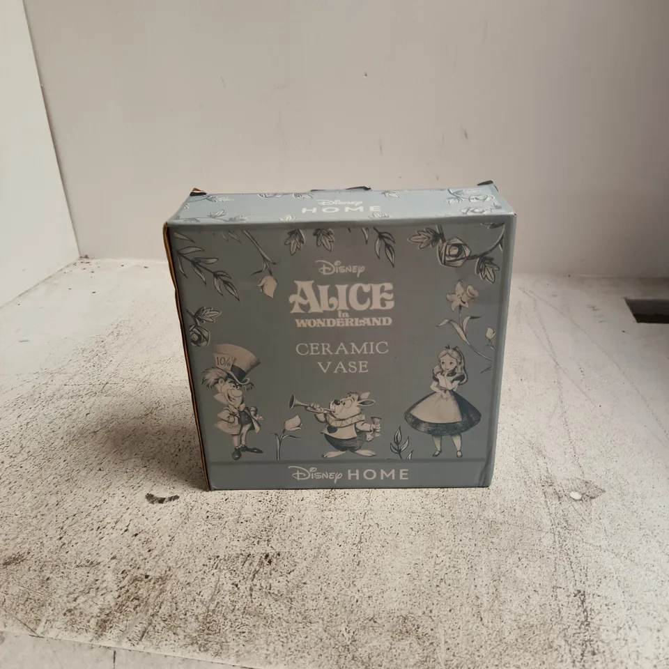 DISNEY ALICE IN WONDERLAND CERAMIC VASE – BOXED (DISNEY HOME)