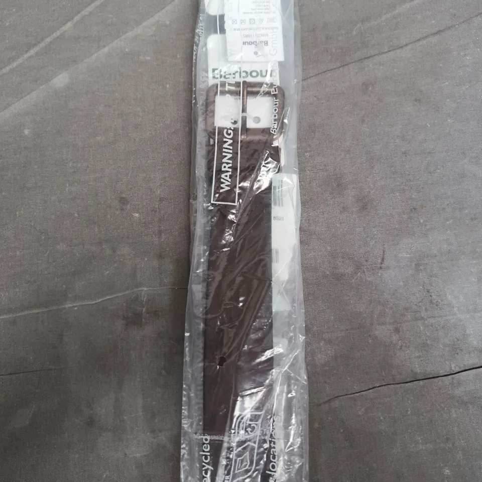 BARBOUR LEATHER BELT – BROWN, MEDIUM (BR51M)