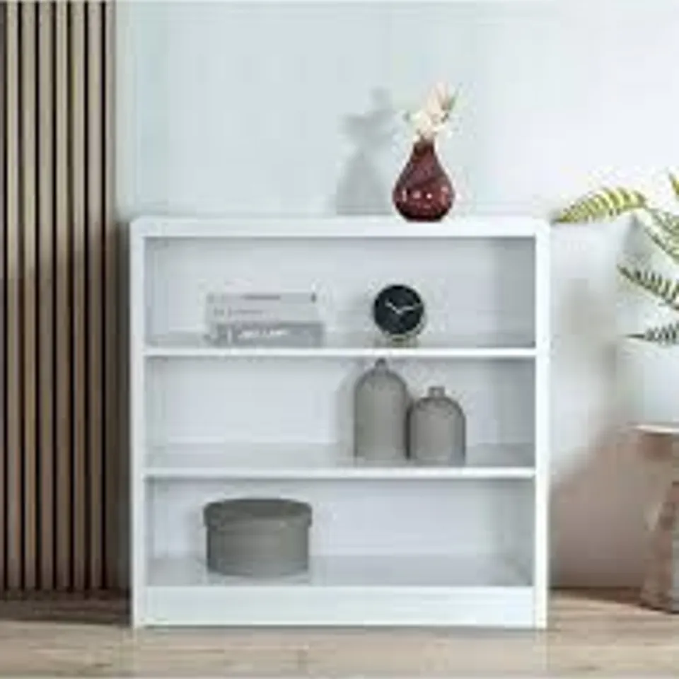 BOXED METRO SMALL WIDE BOOKCASE - COLLECTION ONLY