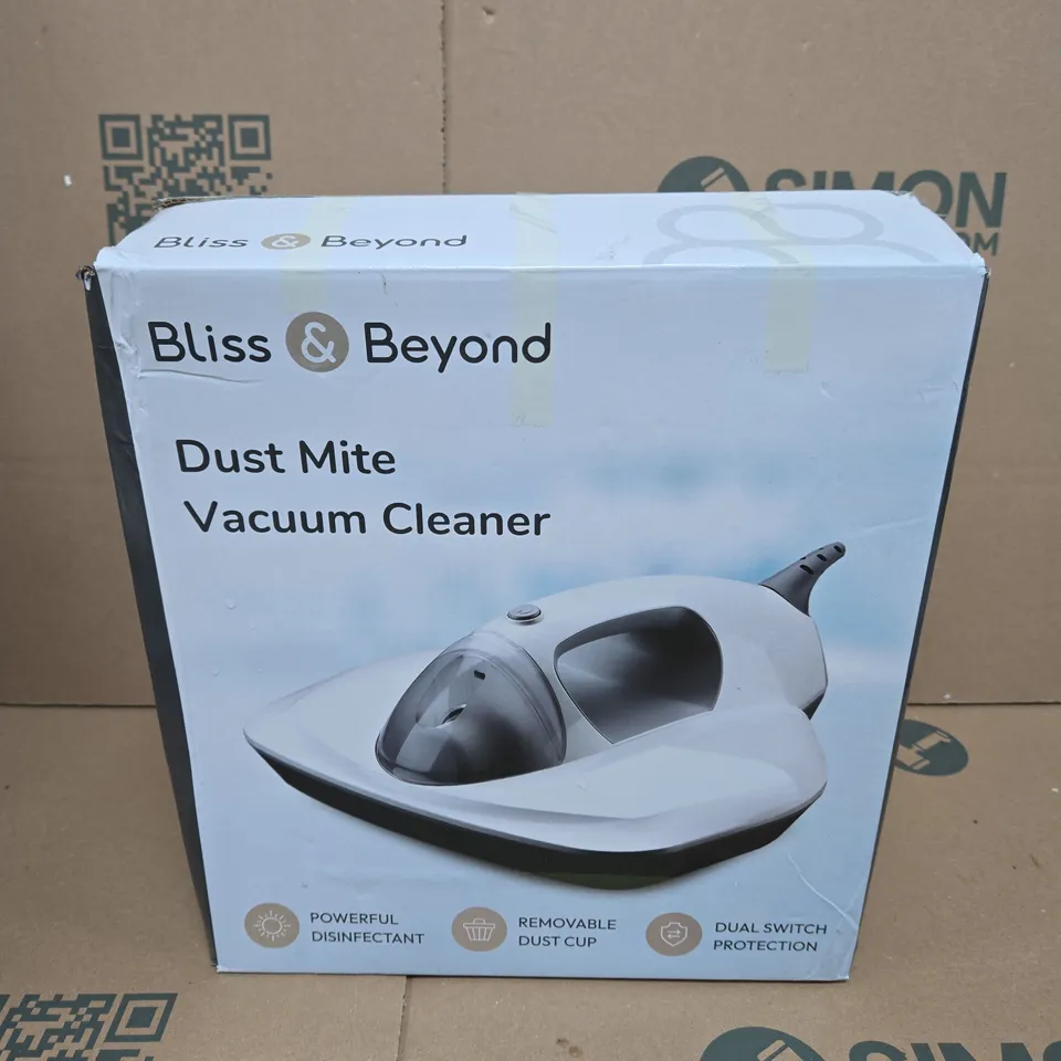 BLISS & BEYOND DUST MITE VACUUM CLEANER – BOXED