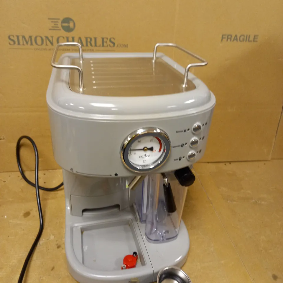SWAN RETRO GREY ESPRESSO COFFEE MACHINE