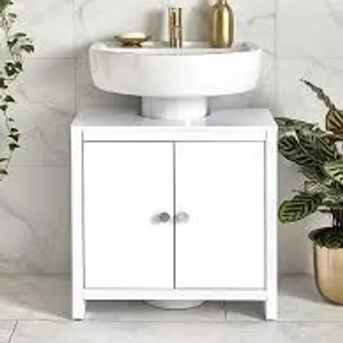 BRAMFORD UNDER SINK CABINET - WHITE GLOSS - COLLECTION ONLY