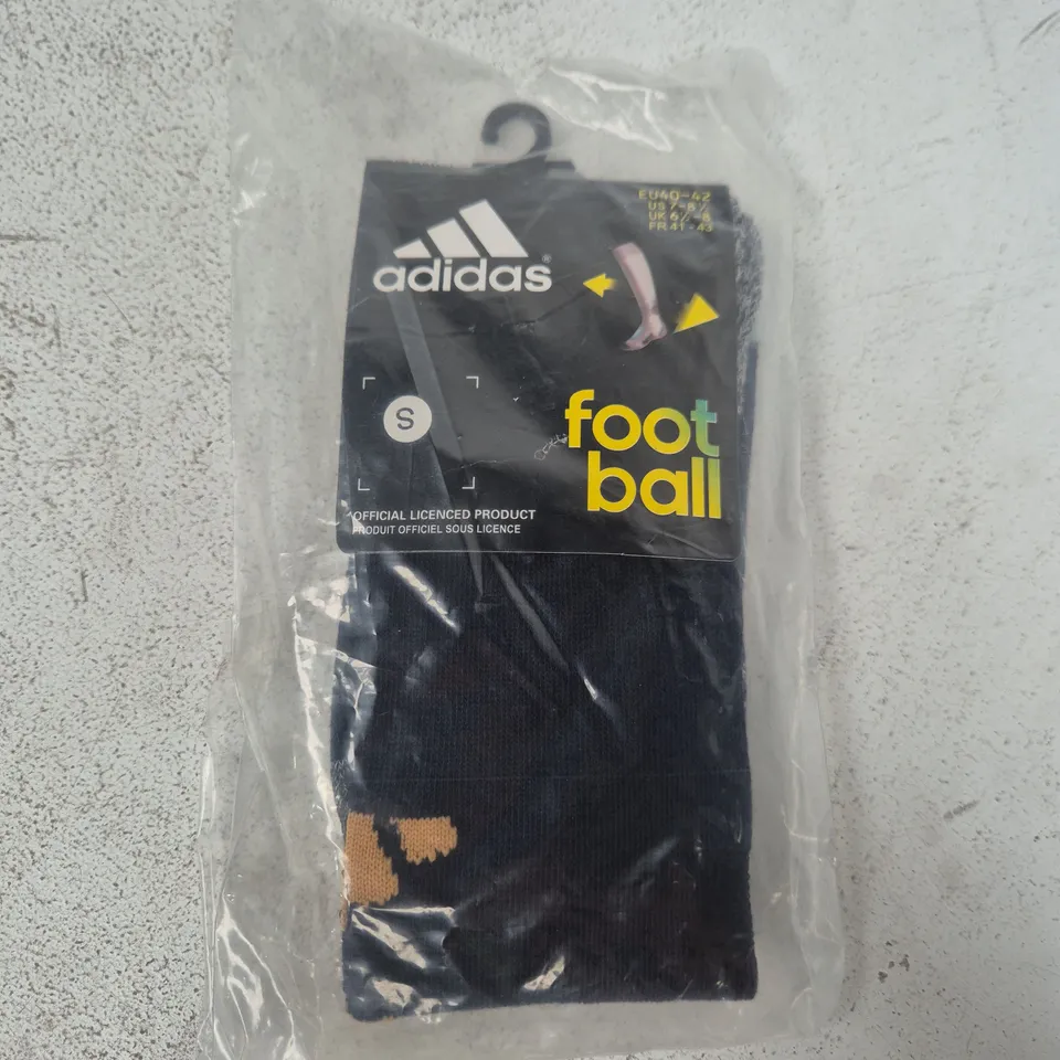 ADIDAS FOOTBALL SOCKS (1 PAIR) IN BLACK SIZE UK 6.5 - 8