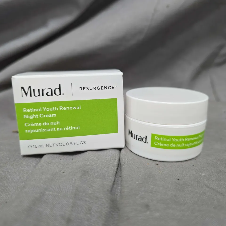 10 BOXED MURAD RETINOL YOUTH RENEWAL NIGHT CREAM - TRAVEL 15ML