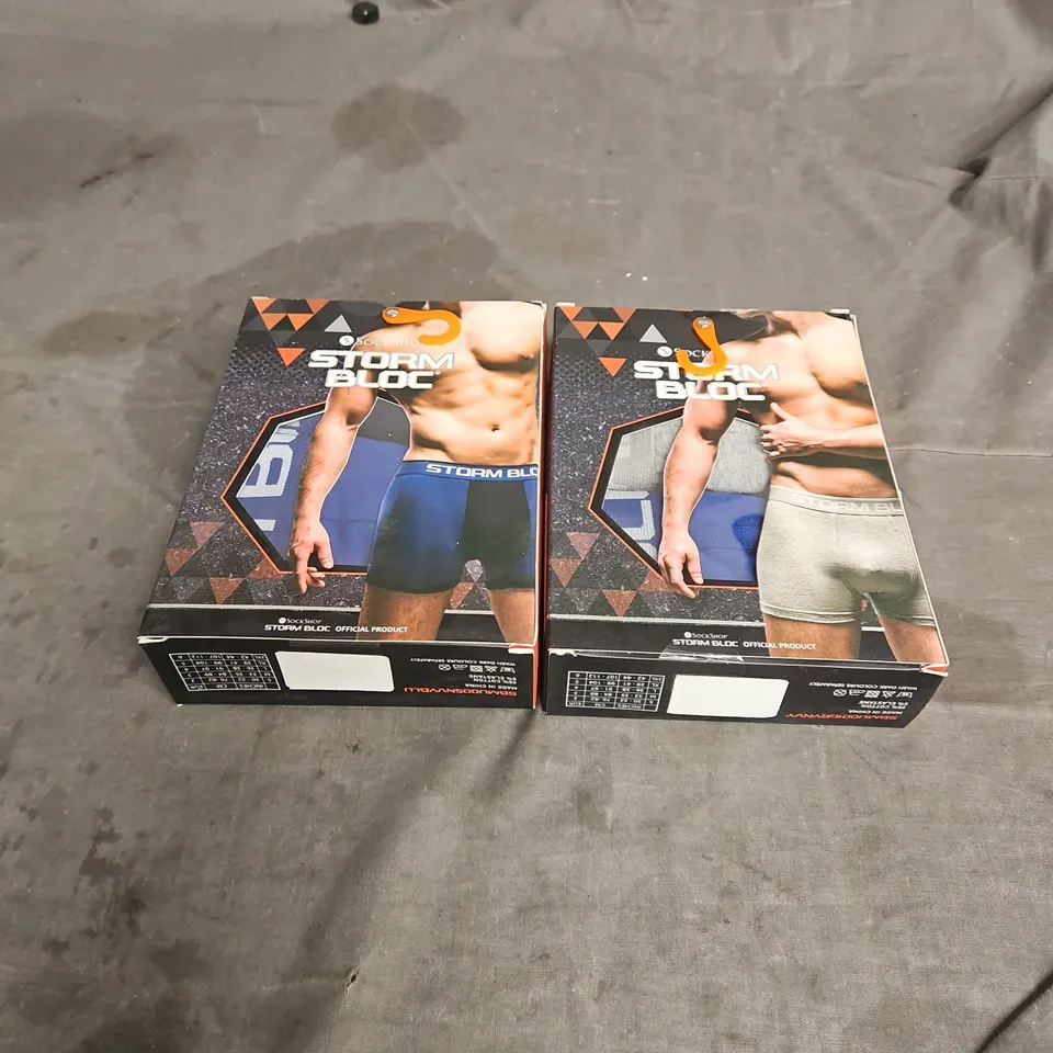 APPROXIMATELY 20 STORM BLOC 2PACK MENS BRIEFS IN ASSORTED COLOURS - S