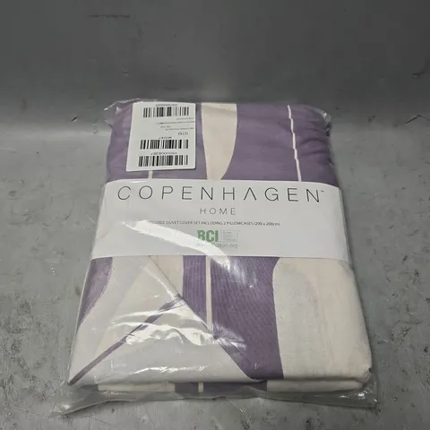 COPENHAGEN HOME DOUBLE DUVET COVER SET 200CM X 200CM
