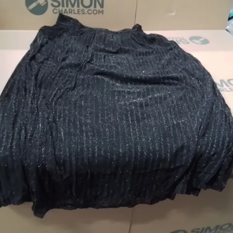 BOXED BRAND NEW APPROXIMATELY 15 JD WILLIAMS GLITTER MAXI SKIRT BLACK SIZE 16