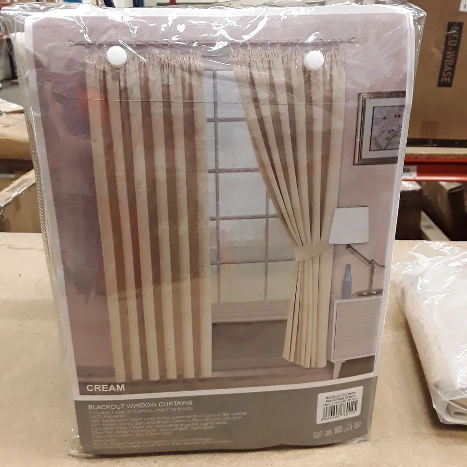 FRANTZY THERMAL BLACKOUT CURTAIN PENCIL PLEAT READY MADE PAIR CURTAINS