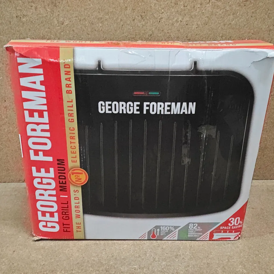 BOXED GEORGE FOREMAN FIT GRILL