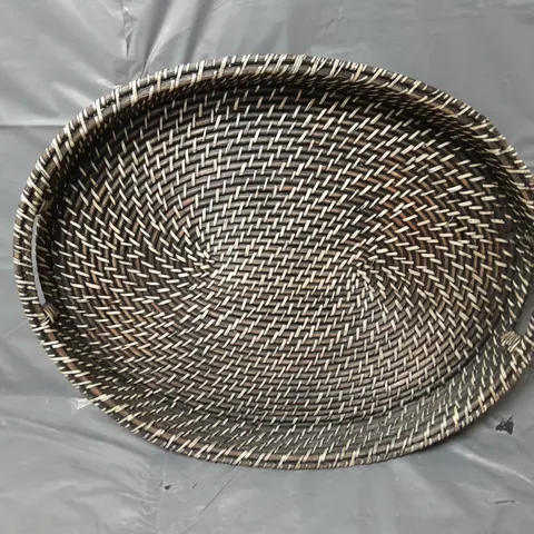 VERY HOME RATTAN OVAL TRAY