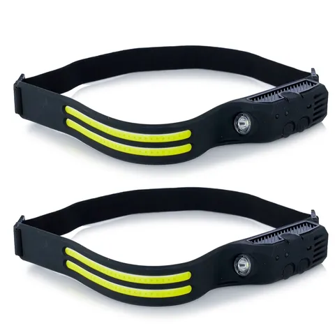 OUTLET SET OF TWO RECHARGEABLE HEADLAMPS WITH SENSOR 