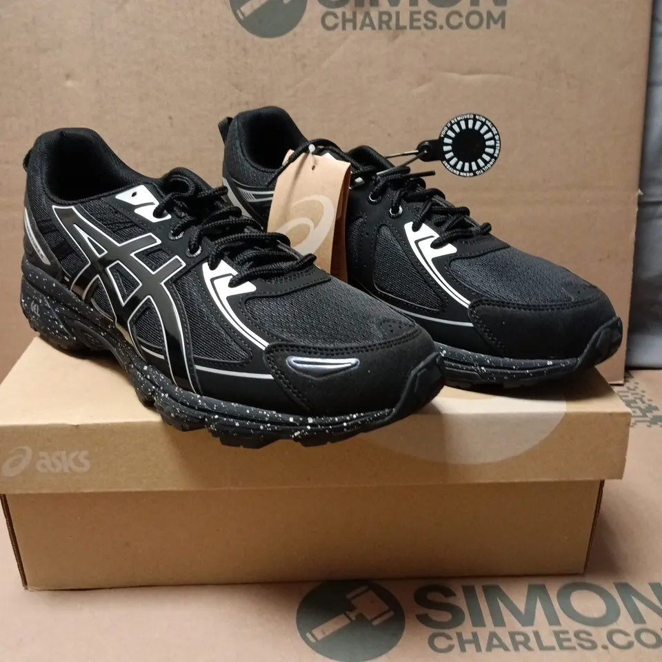 ASICS GEL-VENTURE 6 RUNNING SHOES – BLACK/BLACK SIZE 9.5