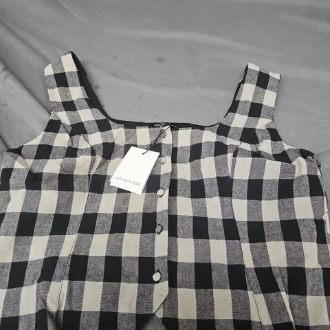 NOBODY'S CHILD CELESTE TOP – GINGHAM CHECK, WOMEN'S SLEEVELESS BLOUSE, UK 14 
