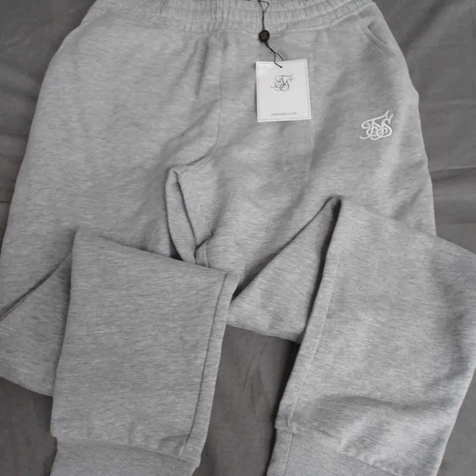 SIKSILK CUFFED JOGGERS IN GREY - LARGE