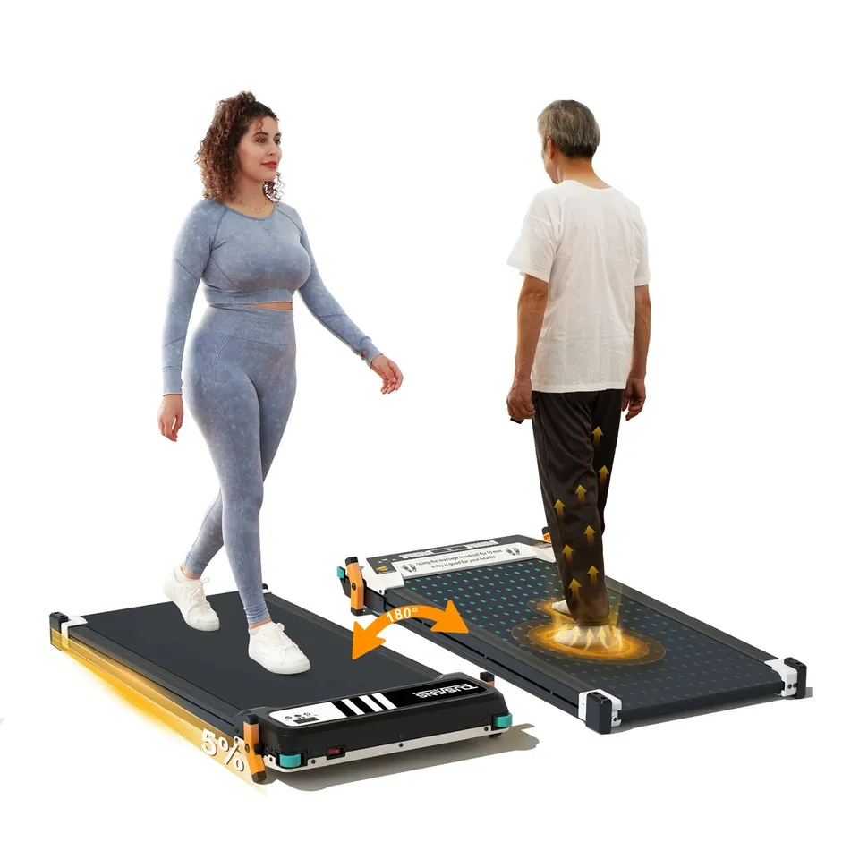 TOUSAINUNDER DESK TREADMILL 40CM WIDE BELT MASSAGE ULTRA QUIET WALKING PAD 150KG
