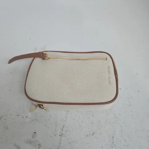 KATIE LOXTON BEIGE CROSSBODY BAG WITH BROWN TRIM