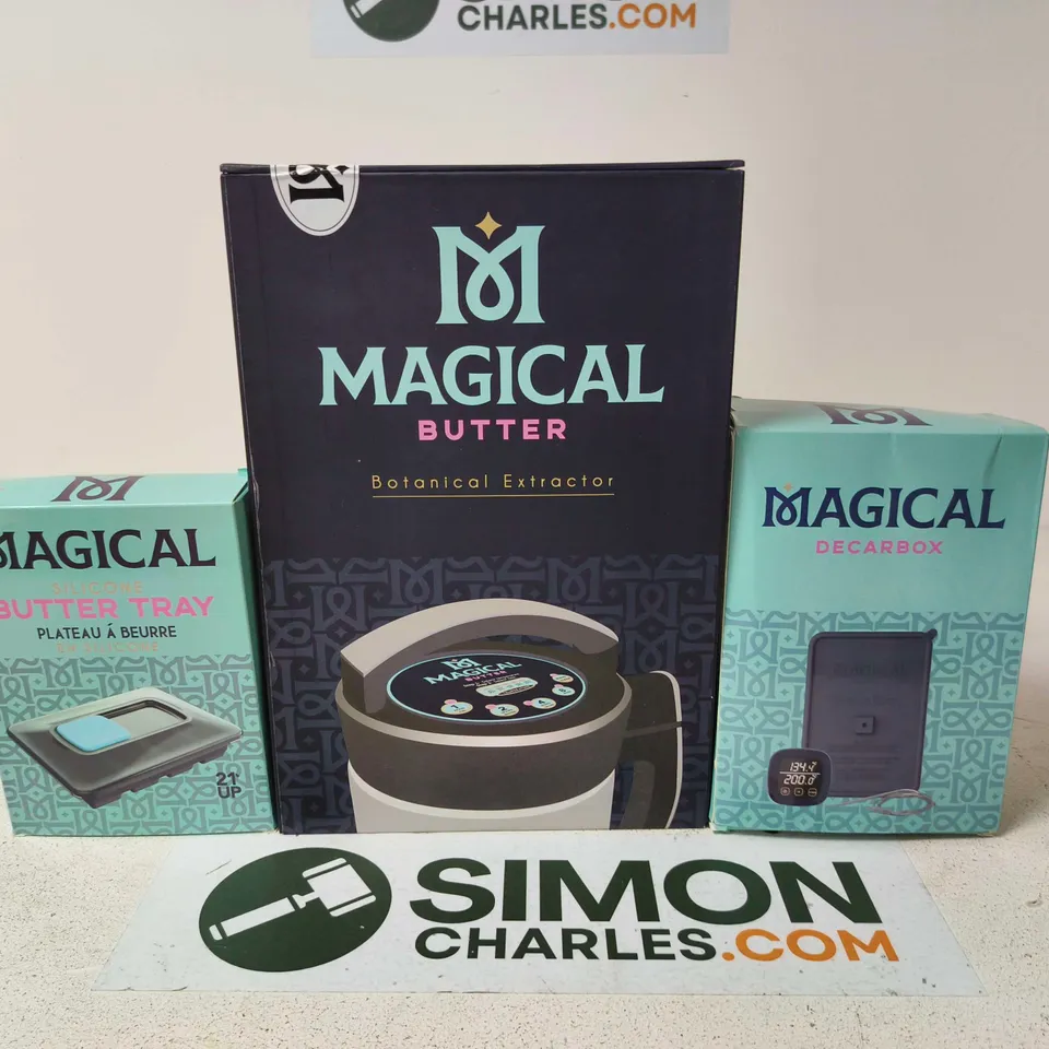 MAGICAL BUTTER BOTANICAL EXTRACTOR KIT WITH DECARBBOX & BUTTER TRAY – BOXED SET