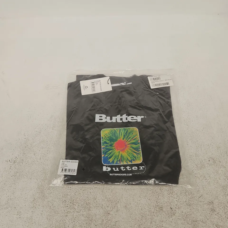BUTTER GOODS DAISY TEE – BLACK – UK SIZE S