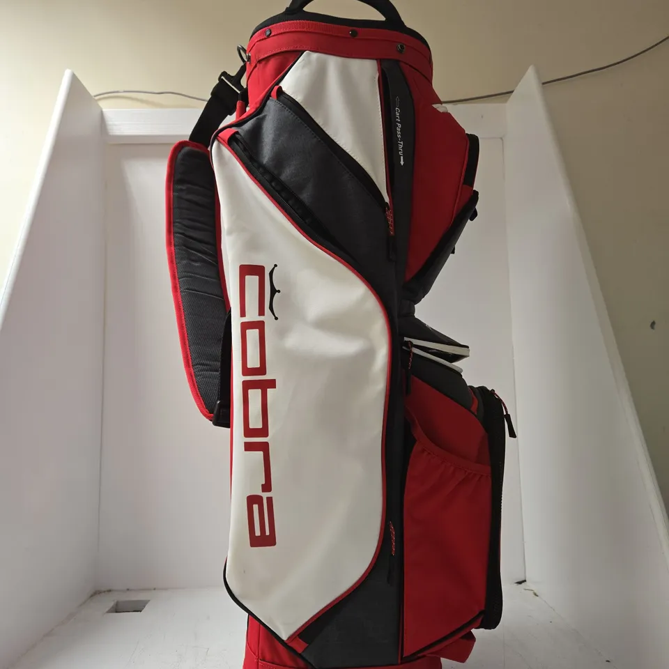 COBRA ULTRALIGHT PRO GOLF BAG – RED, BLACK & WHITE