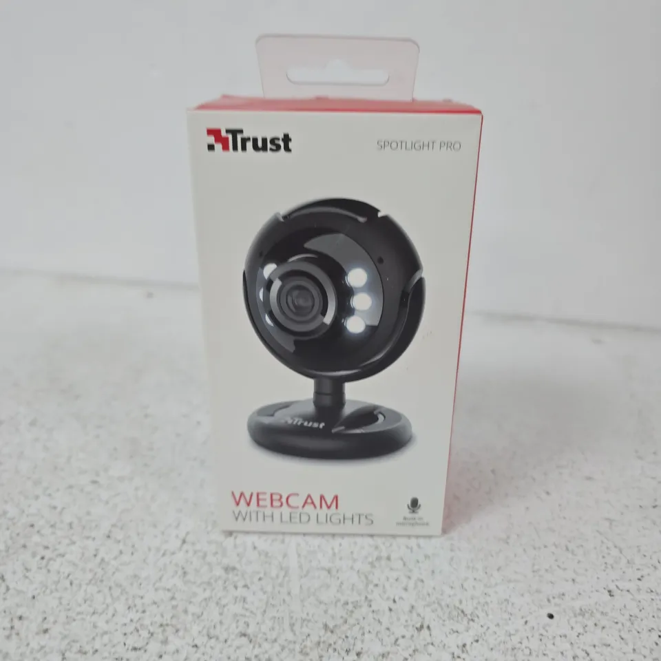 BOXED AND SEALED TRUST WEBCAM WITH LED LIGHTS