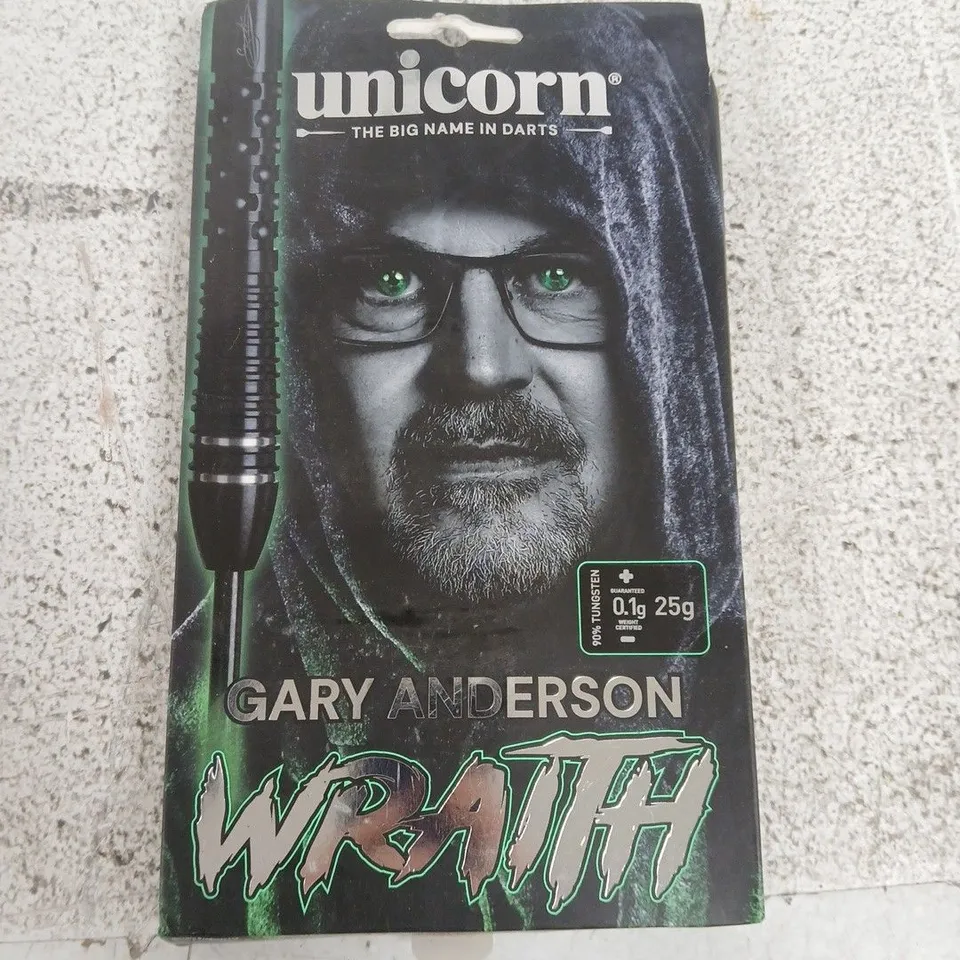 UNICORN GARY ANDERSON WRATH DARTS SET – BOXED