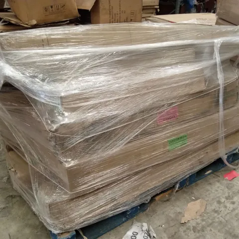 PALLET OF ASSORTED INCOMPLETE DESIGNER BED FRAME PARTS AND PIECES