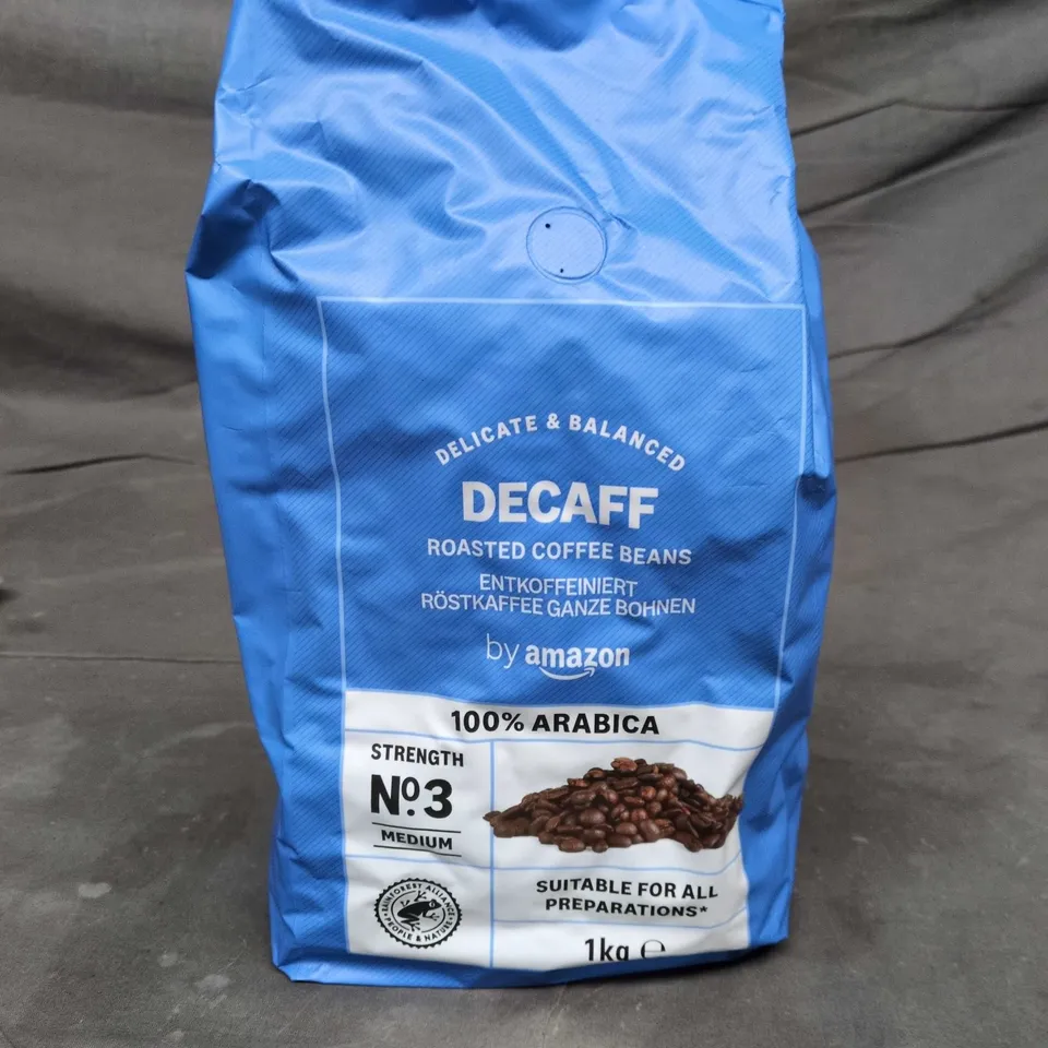 DECAF COFFEE BEANS – 1KG, 100% ARABICA STRENGTH 3 MEDIUM