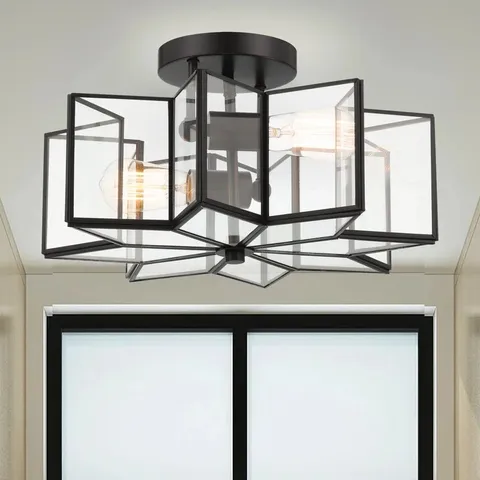 BOXED BRAND NEW ANGALA 2 - LIGHT 41CM UNIQUE/STATEMENT STAR SEMI FLUSH MOUNT LIGHT