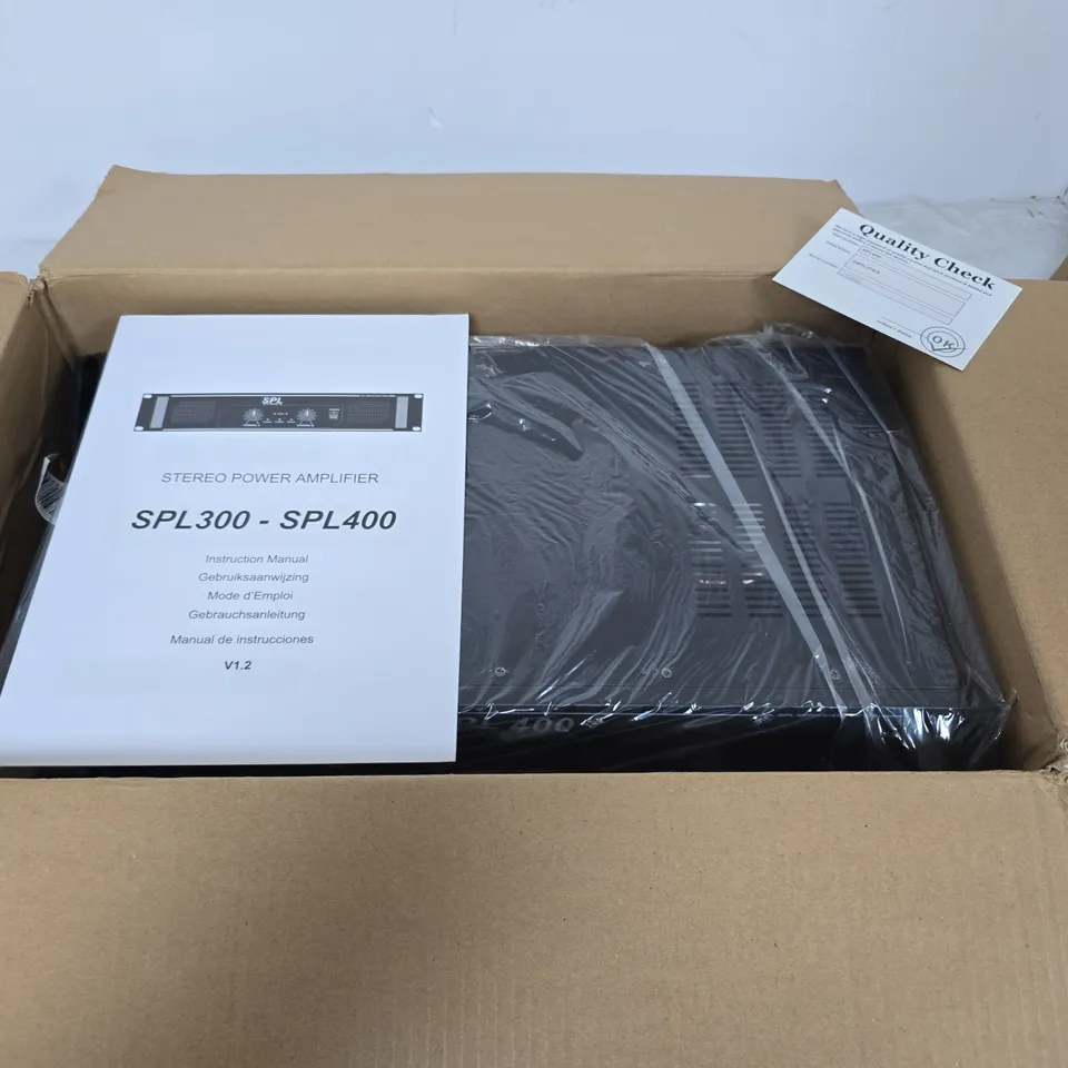 BOXED 400W SPL 400 AMPLIFIER