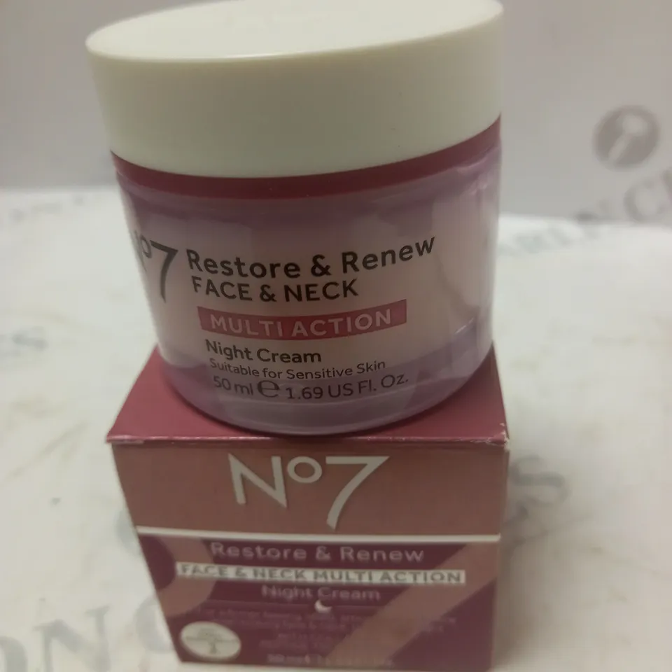 NO7 RESTORE & REFACE NIGHT TREATMENT - 1.7 OZ