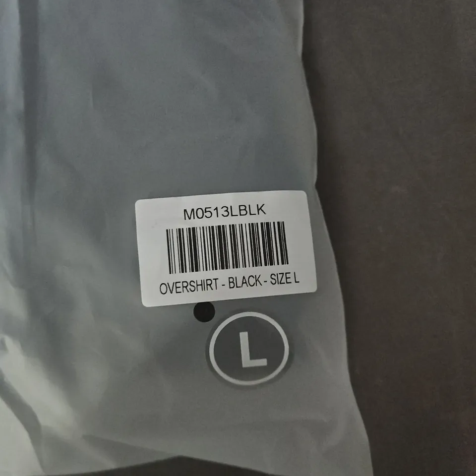 BAGGED LEGEND OVERSHIRT - BLACK - SIZE L
