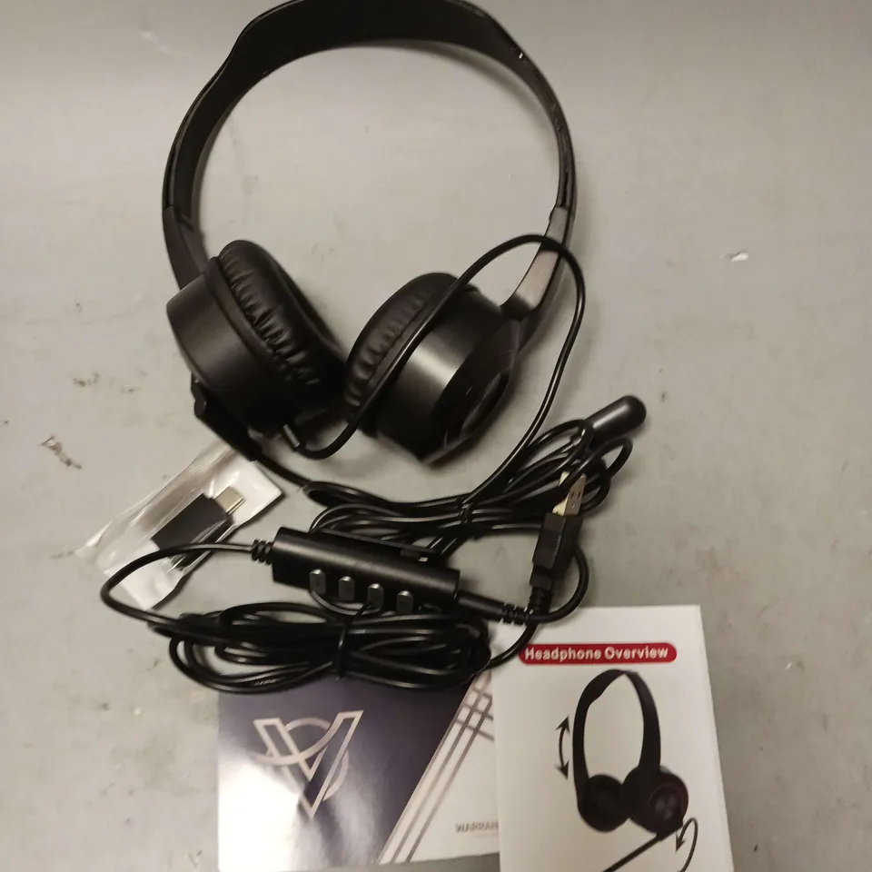 VENKER U36 STEREO USB HEADSET BLACK