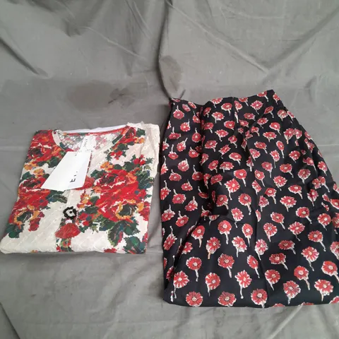 ETHNIC 2PCE PANT SET IN MULTI FLORAL SIZE S