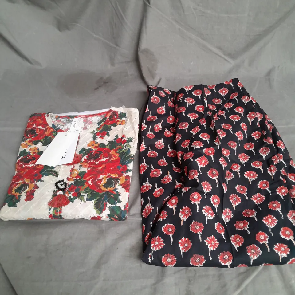 ETHNIC 2PCE PANT SET IN MULTI FLORAL SIZE S