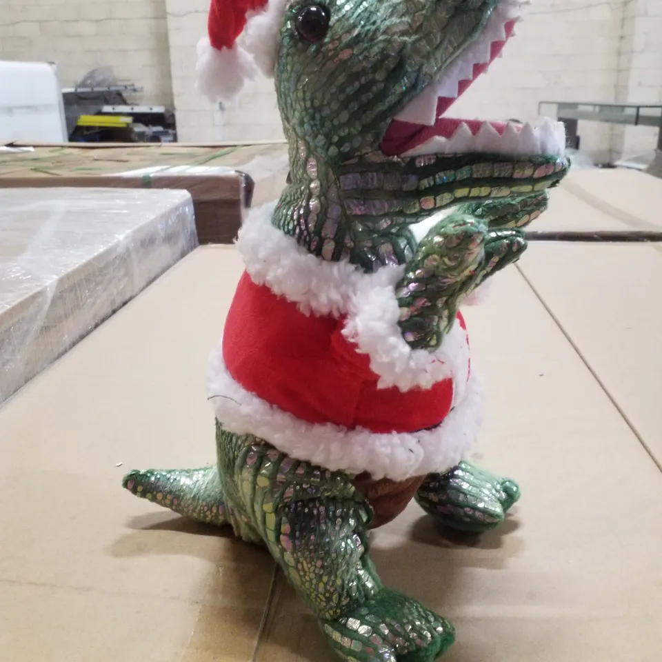 PALLET CONTAINING APPROXIMATELY 56 BOXES EACH CONTAINING 6 BRAND NEW PLUSH CHRISTMAS DINOSAUR TOYS
