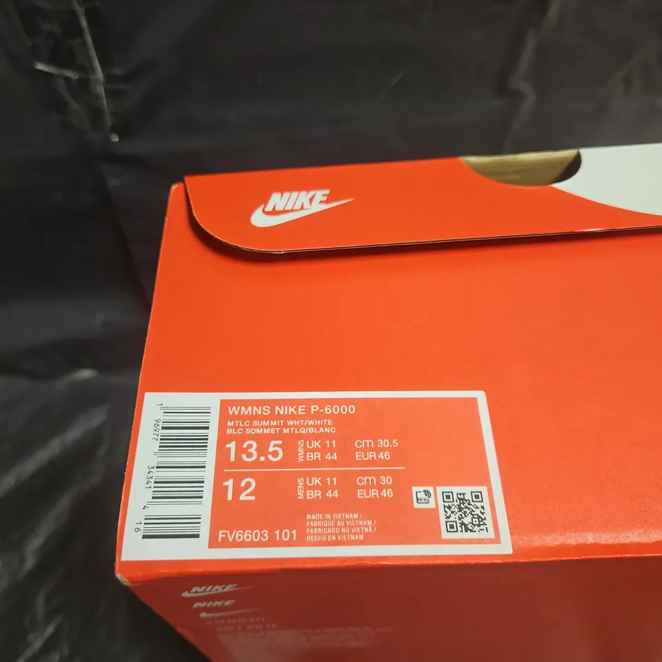 NIKE WMNS P-6000 RUNNING SHOES – GREY/WHITE, BOXED UK SIZE 11 .