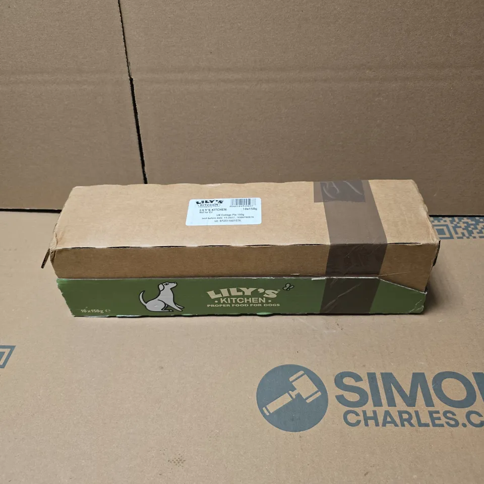 LILY'S KITCHEN 10 X 150G UK COTTAGE PIE DOG FOOD