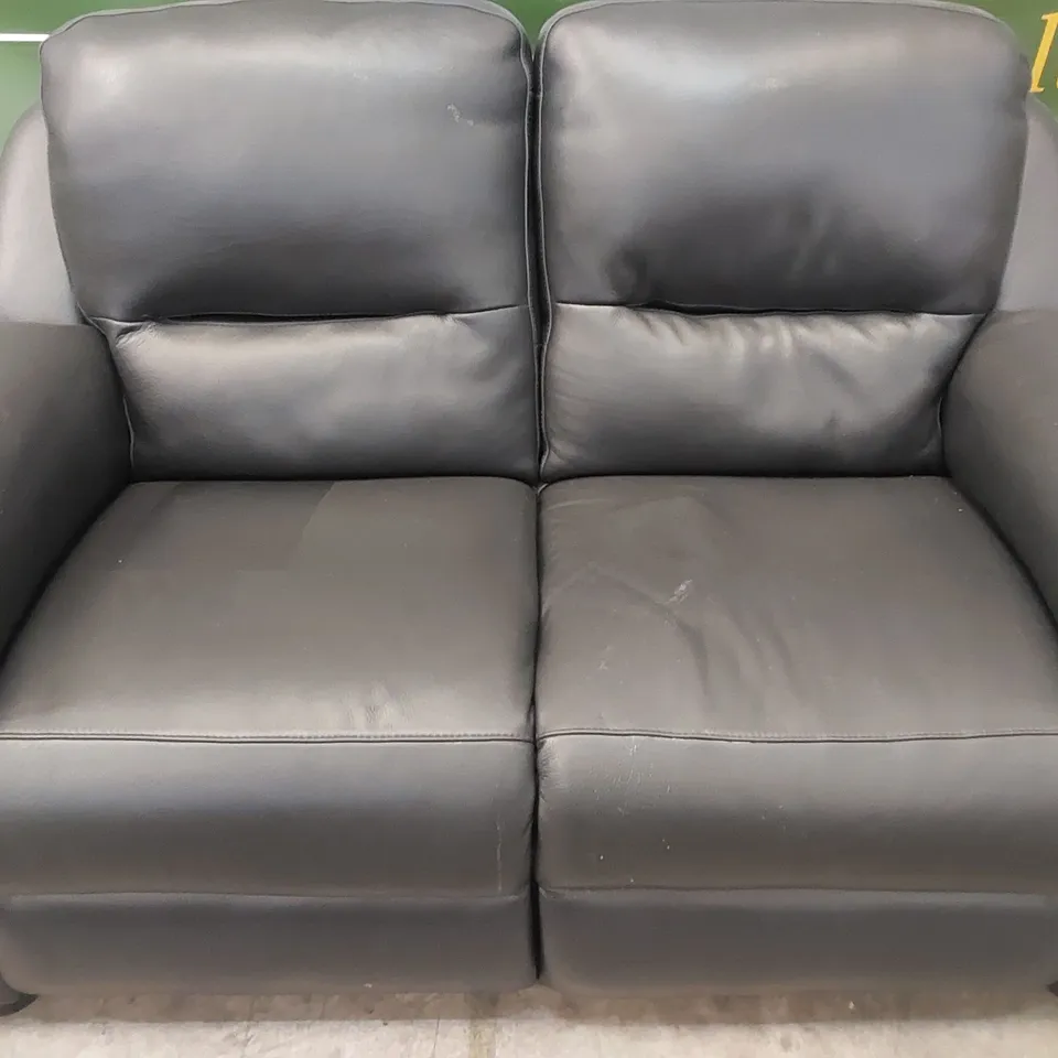 QUALITY DESIGNER ITALIAN MADE AVOLA 2 SEATER LEATHER LOVESEAT SOFA 