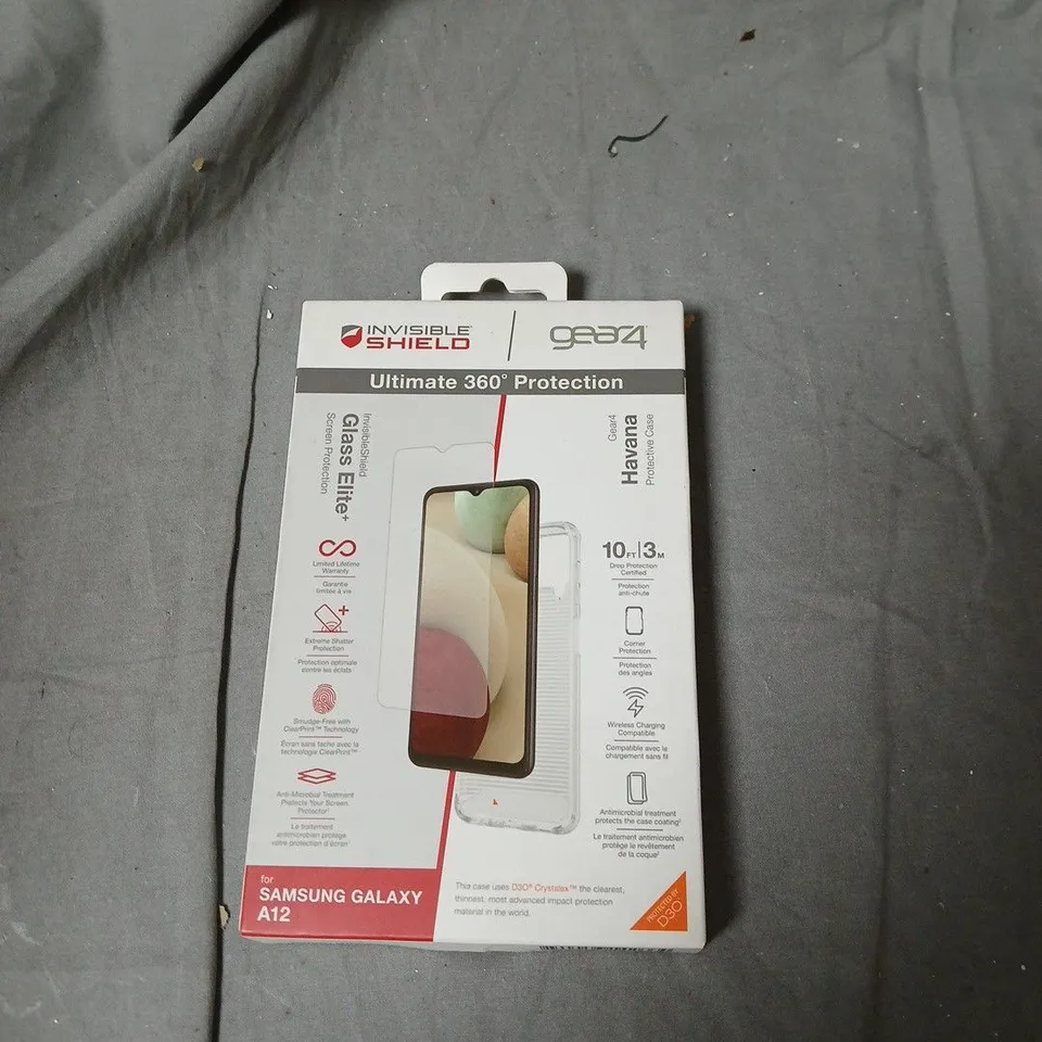 BOX OF APPROXIMATELY 20 SAMSUNG GALAXY A12 INVISIBLESHIELD GLASS ELITE+ SCREEN PROTECTOR PACK 