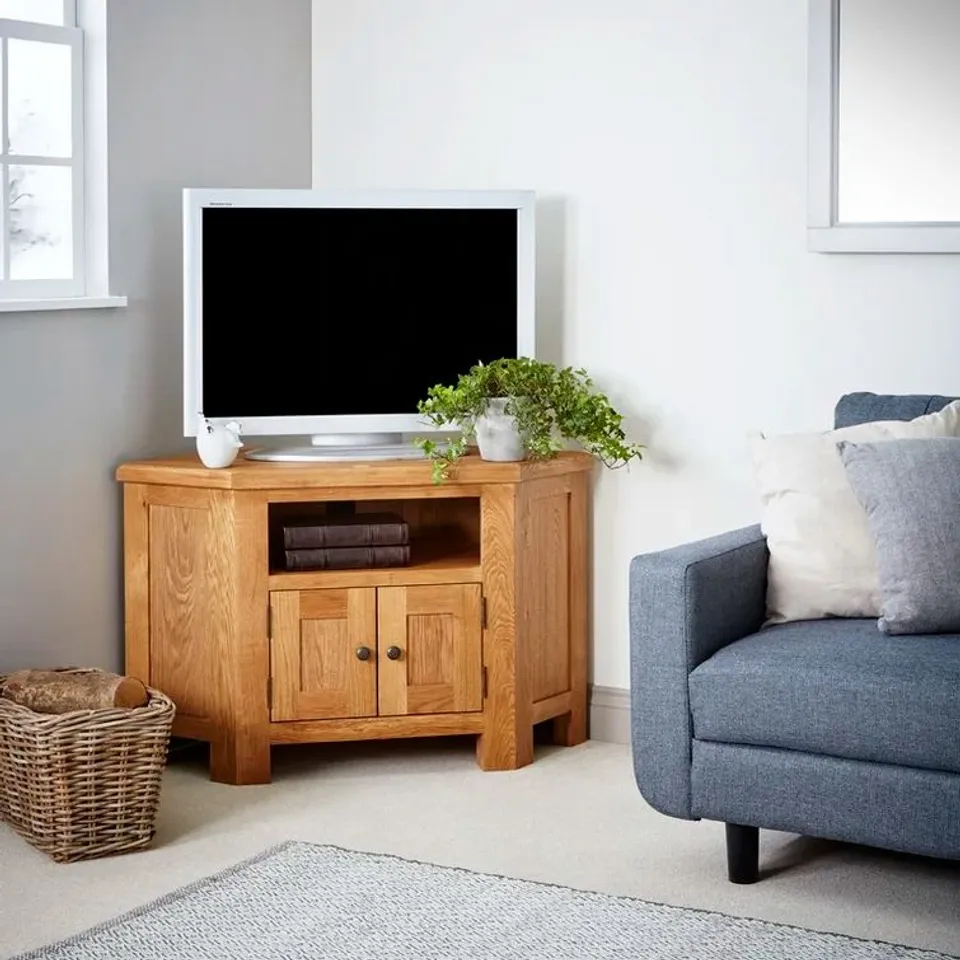 BOXED CORNER TV STAND FOR TV'S UP TO 43" (1 BOX)